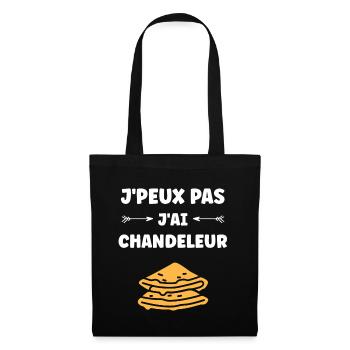 crêpe - Sac en tissu - noir - Devant