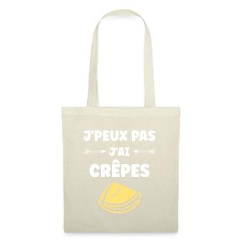 crêpe - Sac en tissu - nature - Devant