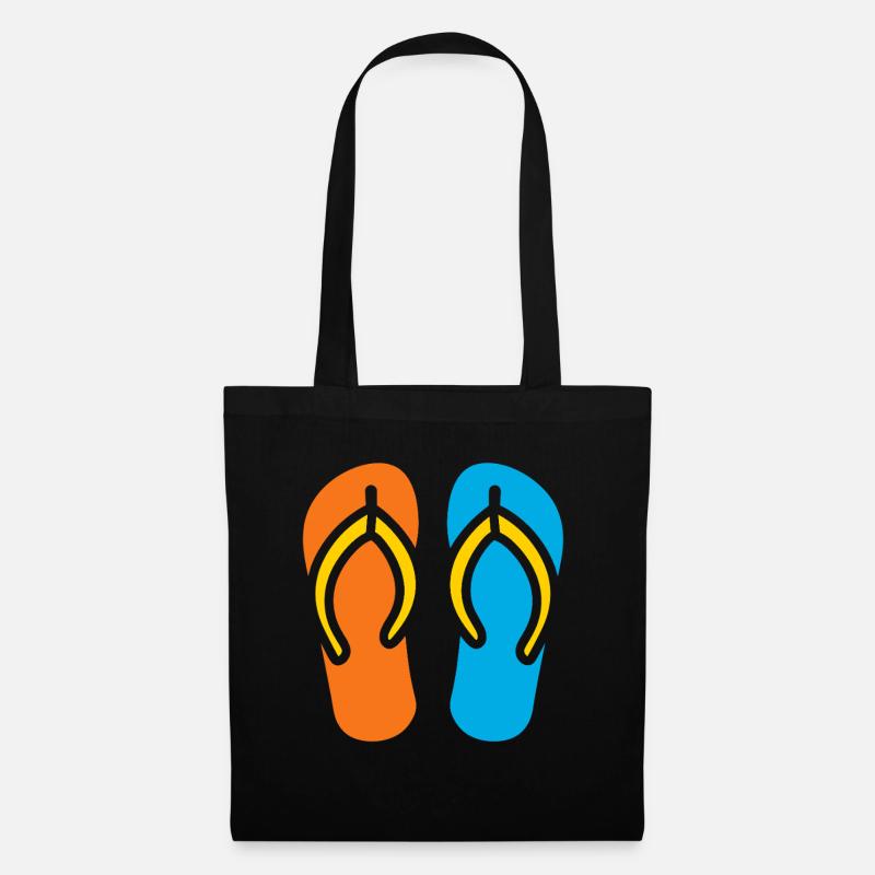 Flip flops - Tote Bag - black