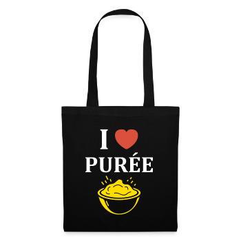 Purée - Sac en tissu - noir - Devant