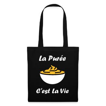Purée - Sac en tissu - noir - Devant