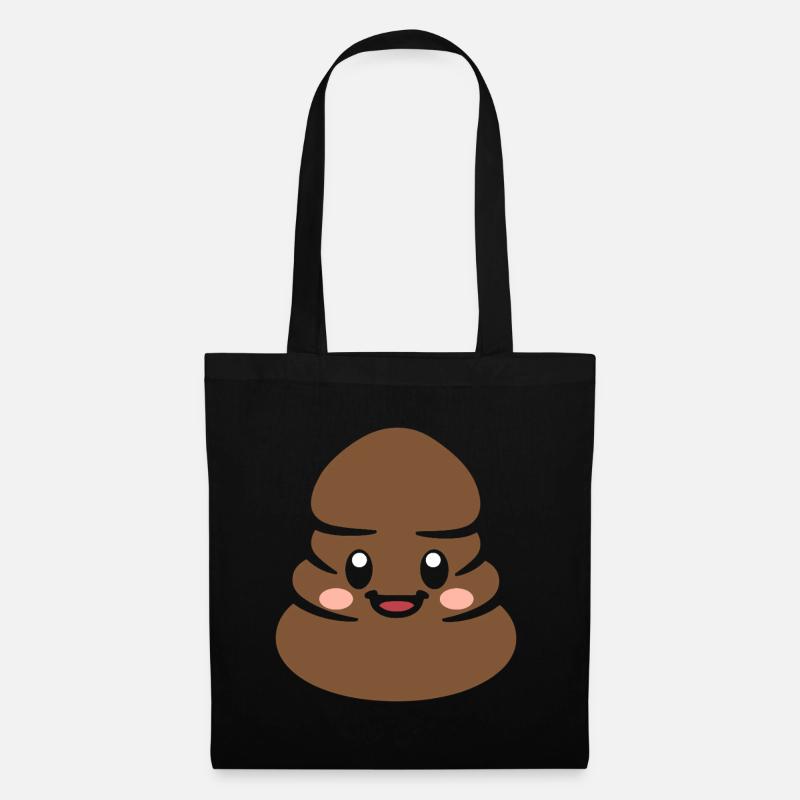 caca - Sac en tissu - noir