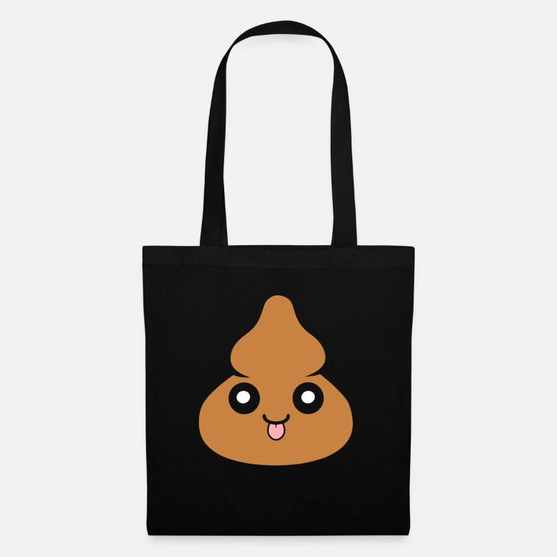 Cacca - Borsa di stoffa - nero