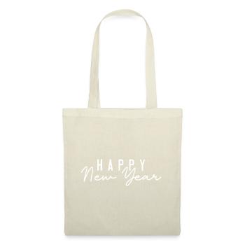 Happ New Year - Sac en tissu - nature - Devant