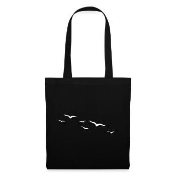 Birds | Oiseau - Sac en tissu - noir - Devant