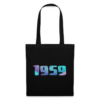 1959 Geburtstagsgeschenk Vintage 1959 Retro 1959 - Stoffbeutel - Schwarz - Vorne