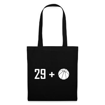 30. Geburtstag Basketball - Stoffbeutel - Schwarz - Vorne