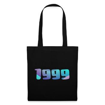 Geburtstagsgeschenk 1999 Jahrgang 1999 Retro 1999 - Stoffbeutel - Schwarz - Vorne