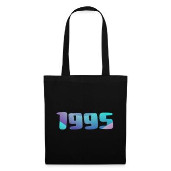 1995 Geburtstagsgeschenk Vintage 1995 Retro 1995 - Stoffbeutel - Schwarz - Vorne