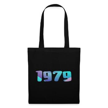 1979 Geburtstagsgeschenk Vintage 1979 Retro 1979 - Stoffbeutel - Schwarz - Vorne