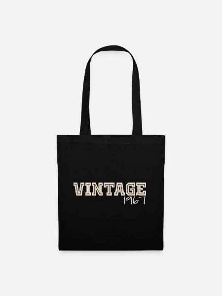 Jahrgang 1967 Original 1967 Retro 1967 Geschenk 1967 - Stoffbeutel - Schwarz