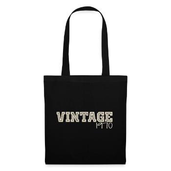 Vintage 1970 Original 1970 Rétro 1970 Cadeau 1970 - Sac en tissu - noir - Devant