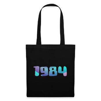 1984 Geburtstagsgeschenk Vintage 1984 Retro 1984 - Stoffbeutel - Schwarz - Vorne