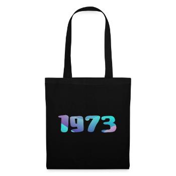 1973 Geburtstagsgeschenk Jahrgang 1973 Retro 1973 - Stoffbeutel - Schwarz - Vorne
