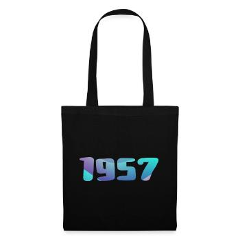 Cadeau Anniversaire 1957 Millésime 1957 Rétro 1957 - Sac en tissu - noir - Devant