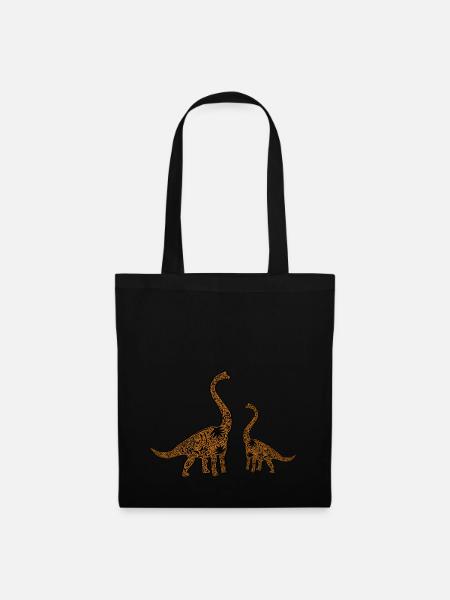 Brachiosaurs - Tote Bag - black