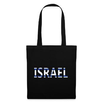 Solidarité Israël - Stand with israel - Support - Sac en tissu - noir - Devant