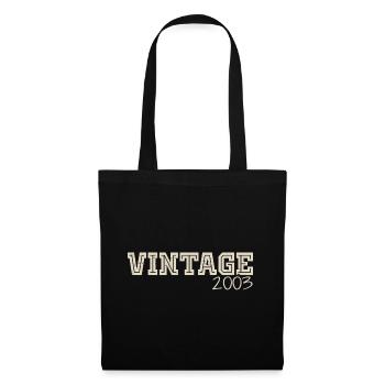 Vintage 2003 Original 2003 Retro 2003 Gift 2003 - Tote Bag - black - Front