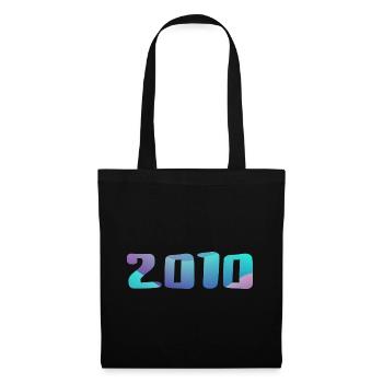 Cadeau Anniversaire 2010 Millésime 2010 Rétro 2010 - Sac en tissu - noir - Devant