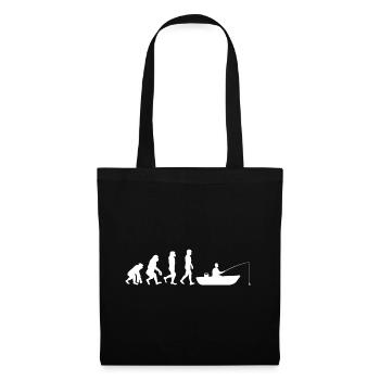 Evolution Bateau pêche - Sac en tissu - noir - Devant