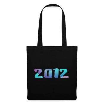 Geburtstagsgeschenk 2012 Jahrgang 2012 Retro 2012 - Stoffbeutel - Schwarz - Vorne