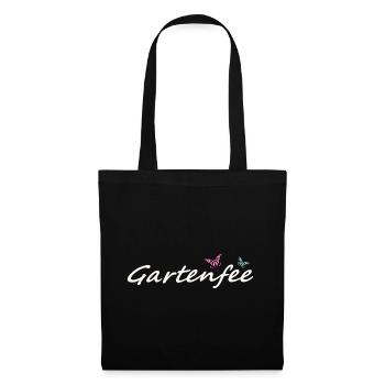 Gartenfee Süßes Motiv für Garten und Gewächshaus - Stoffbeutel - Schwarz - Vorne