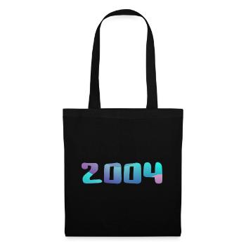 Geburtstagsgeschenk 2004 Jahrgang 2004 Retro 2004 - Stoffbeutel - Schwarz - Vorne