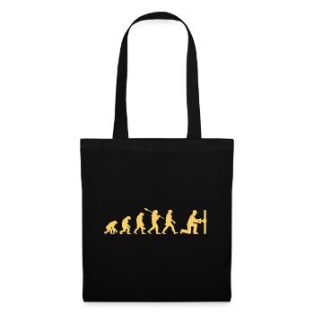 Evolution plombier - Sac en tissu - noir - Devant