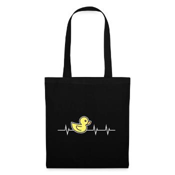 Heartbeat of a Duckling - Stoffbeutel - Schwarz - Vorne