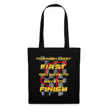 pour finir le poing d'abord tu dois finir, la course - Sac en tissu - noir - Devant
