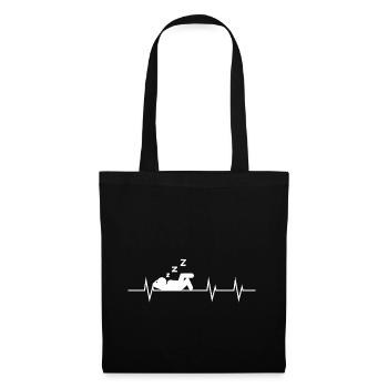 In time with the resting heart rate - Tote Bag - black - Front