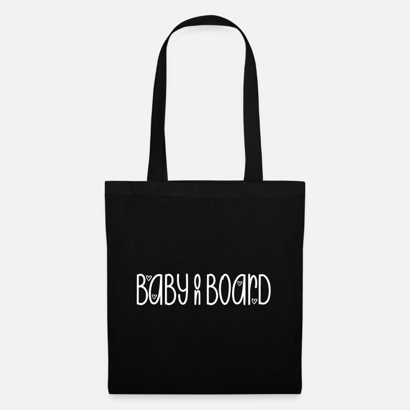 Baby on Board - Stoffbeutel - Schwarz