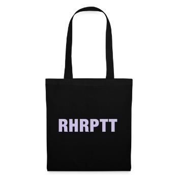 Ruhrpott Schrift, RHRPTT - Stoffbeutel - Schwarz - Vorne