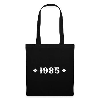 1985 - Geburtstagsgeschenk 1985 Cassique - Stoffbeutel - Schwarz - Vorne