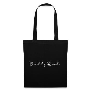 DADDY - COOL - Papa - Vater - Geschenkidee - Stoffbeutel - Schwarz - Vorne