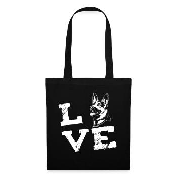 LOVE - German Shepherd - German Shepherd - Tote Bag - black - Front