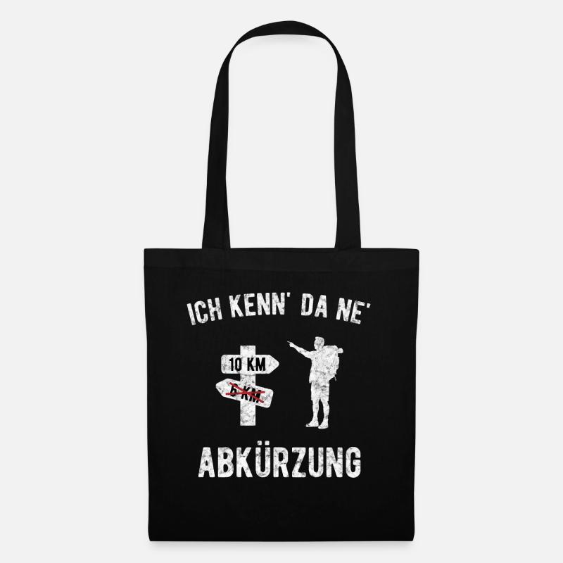 Ich kenn da ne Abkürzung - Stoffbeutel - Schwarz