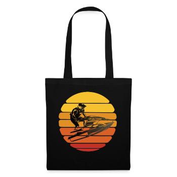 Jet Ski Design TShirt - Stoffbeutel - Schwarz - Vorne
