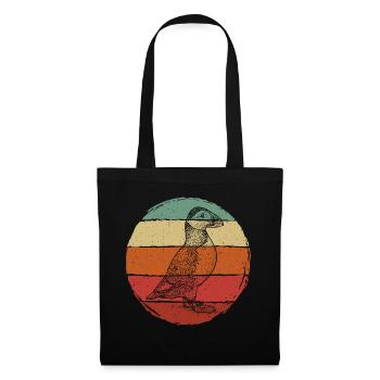 Puffin Retro - Tote Bag - black - Front