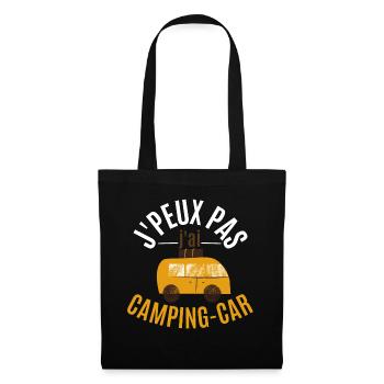 J’PEUX PAS J’AI CAMPING-CAR - Sac en tissu - noir - Devant
