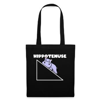 Hippotenuse Pythagoras Mathe Mathematiker Lehrer - Stoffbeutel - Schwarz - Vorne