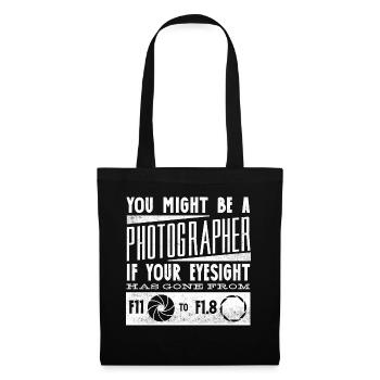 Photographie Vous pourriez être un photographe - Sac en tissu - noir - Devant