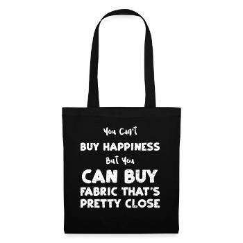 You Can't Buy Happiness But You... - Stoffbeutel - Schwarz - Vorne