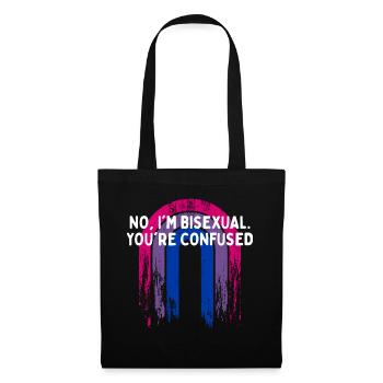 I'm Bisexual You're Confused Bi LGBTQ Bi Pride - Tote Bag - black - Front