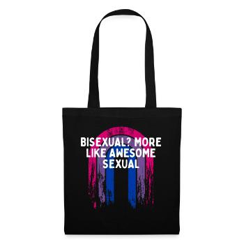 More Like Awesome Sexual Bisexual LGBTQ Bi Pride - Tote Bag - black - Front