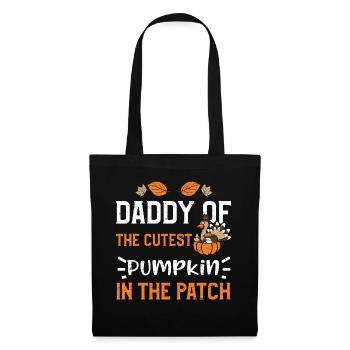 Papa de la citrouille la plus mignonne de T... - Sac en tissu - noir - Devant