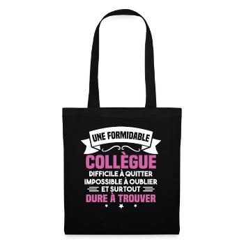 Une formidable collègue difficile - Sac en tissu - noir - Devant