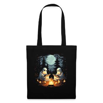 Ghost Halloween Book Campfire - Tote Bag - black - Front