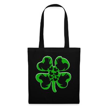 Joyeuse Saint-Patrick enfants forêt animal écureuil - Sac en tissu - noir - Devant