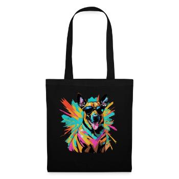 Malinois belge - Sac en tissu - noir - Devant